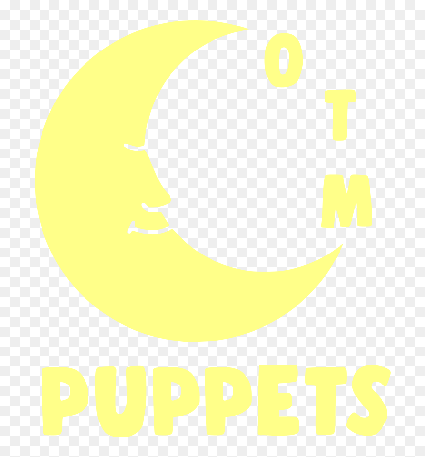 Over The Moon Puppets Logo - Poster, HD Png Download - yellow moon png