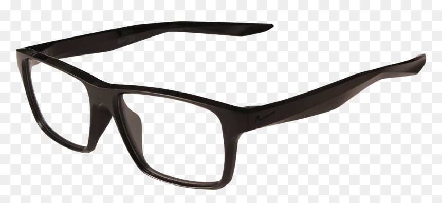 Eyeglasses - //www - Eyeconic - 7112 - Htmlnike - Nike - All Black Frame Men Glasses, HD Png Download - eyeglasses png