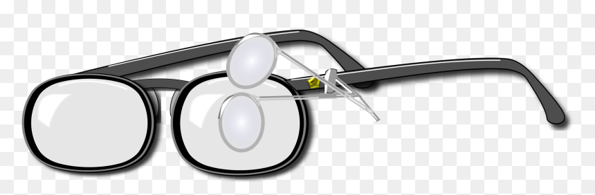 Loupe Glasses Clip Arts - Glasses, HD Png Download - eyeglasses png