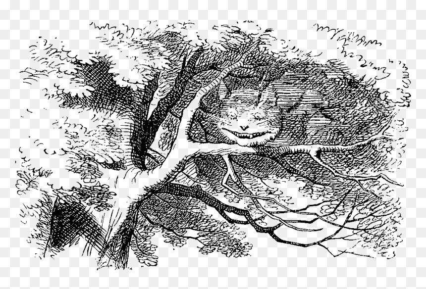 Sir John Tenniel Alice In Wonderland, HD Png Download - cheshire cat smile png