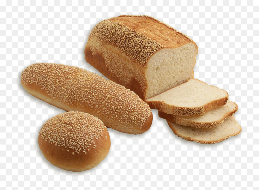 Soft Sesame Sandwich Bread - Whole Wheat Bread, HD Png Download - slice of bread png