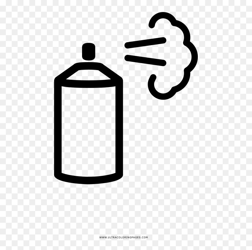 Spray Can Coloring Page - Spray Can Png, Transparent Png - spray can png