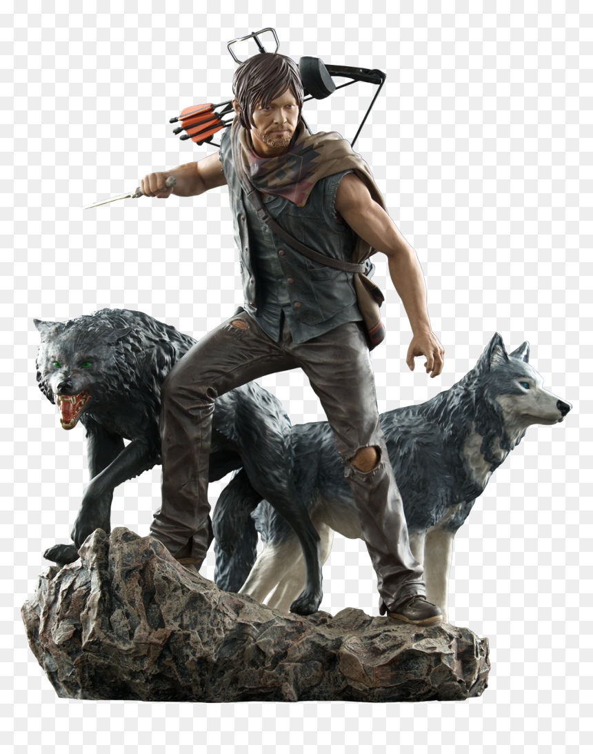 The Walking Dead - Daryl Dixon Statue, HD Png Download - daryl dixon png