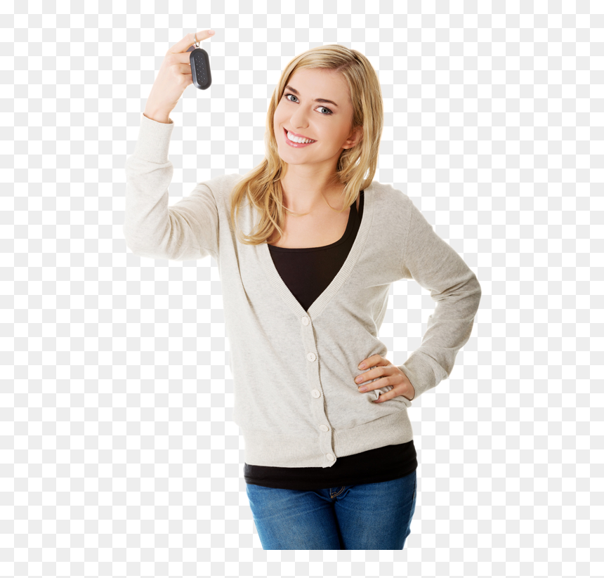 Women With Car Keys, HD Png Download - car key png