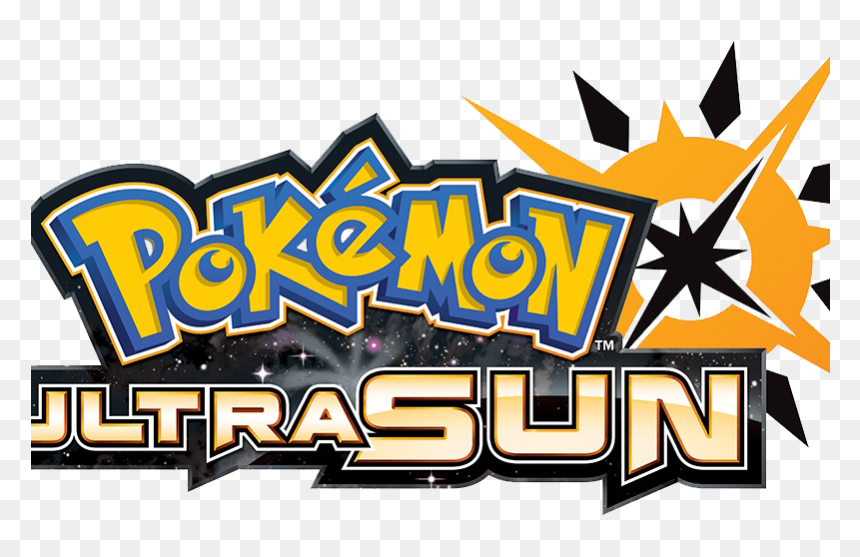 Pokémon Ultra Sun Logo-800x590 - Pokemon Ultra Sun Logo, HD Png Download - yellow moon png