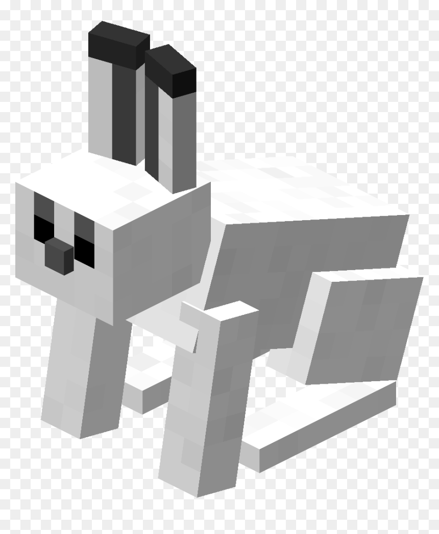 Coniglio Minecraft, HD Png Download - white rabbit png