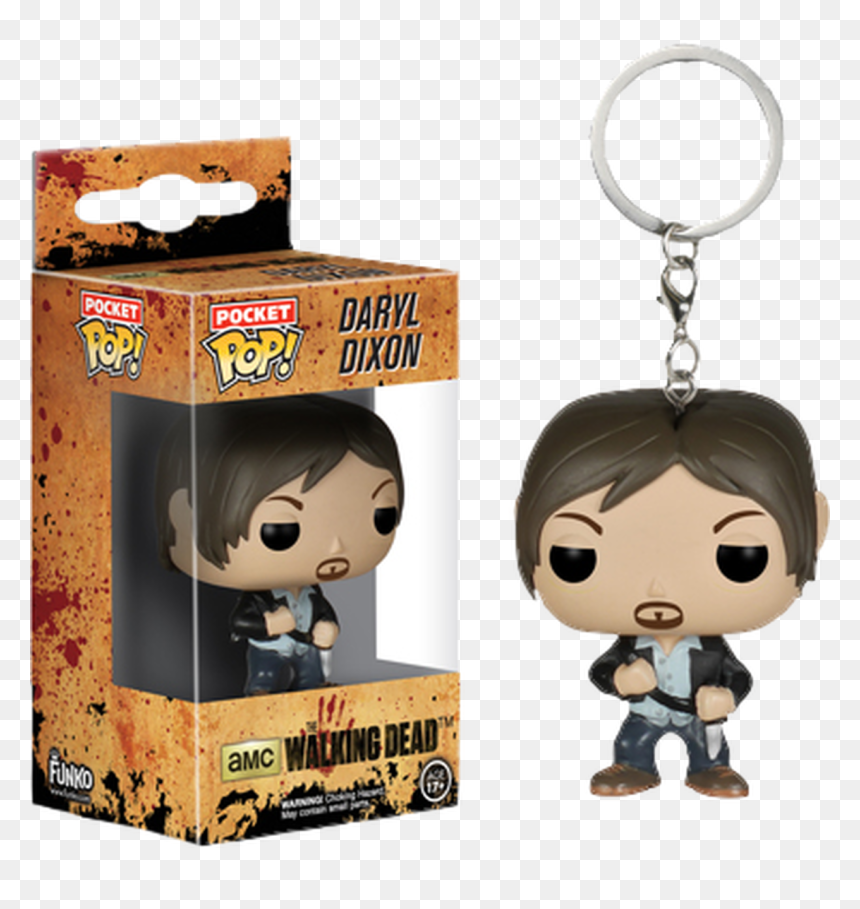 Daryl Dixon Pocket Pop Keychain - Funko Pop Keychain Daryl Dixon, HD Png Download - daryl dixon png