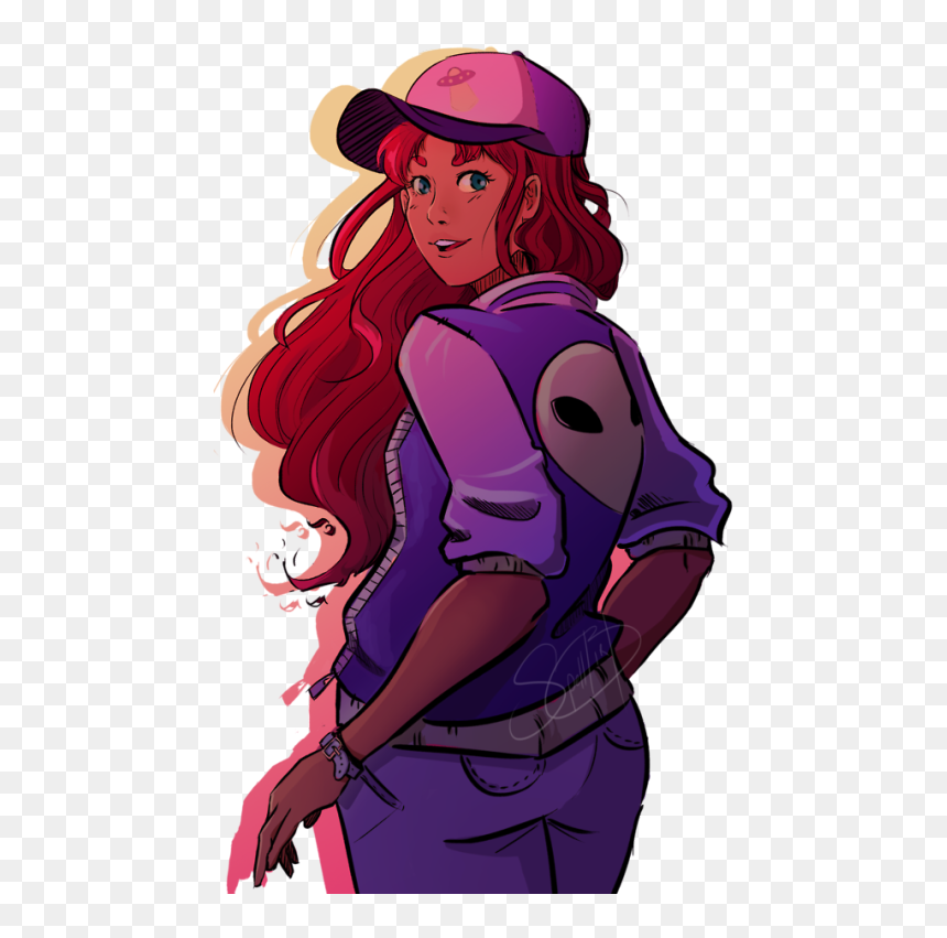 Starfire Transparent Fundo , Png Download - Modern Starfire Fan Art, Png Download - starfire png