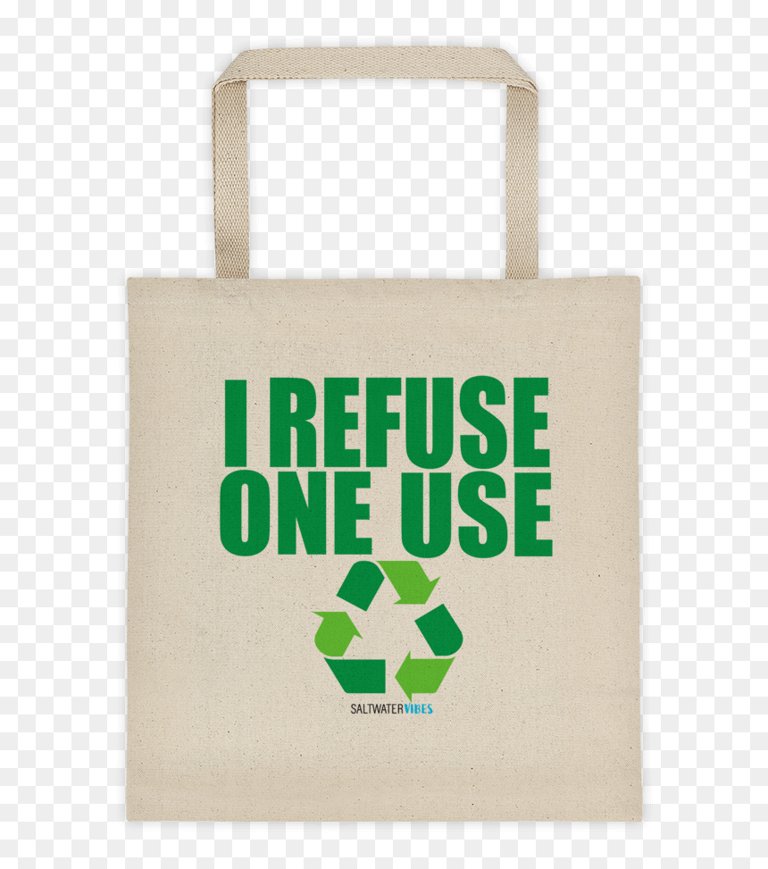 I Refuse One Use Grocery Bag , Png Download - Recycling, Transparent Png - grocery bag png