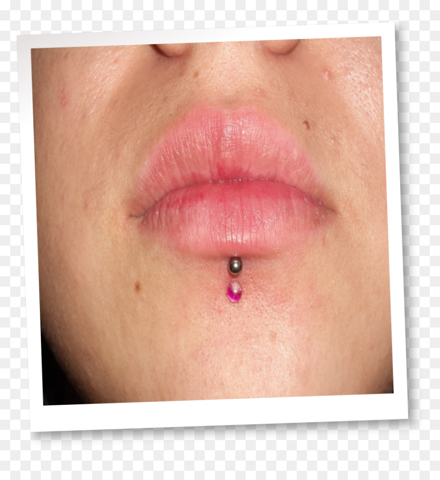 Close-up, HD Png Download - lip piercing png