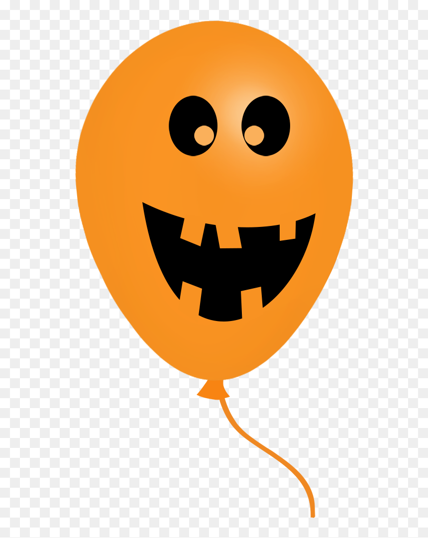 Jack O"lantern Halloween Balloon - Smiley, HD Png Download - jack o lantern face png