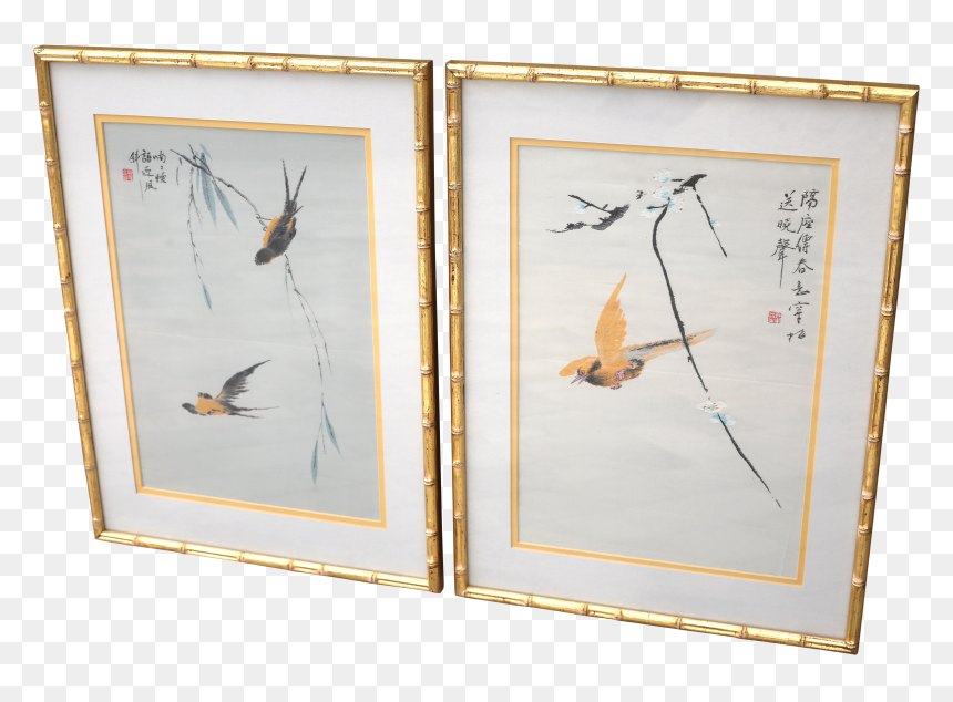 Chinoiserie In Bamboo Frames, HD Png Download - bamboo frame png