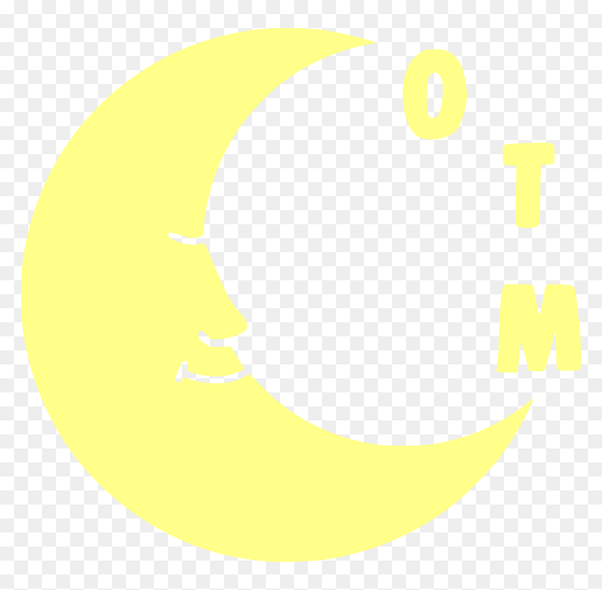Over The Moon Puppets Logo - Cartoon, HD Png Download - yellow moon png