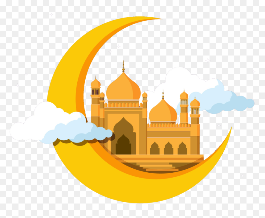 Mosque Clipart Moon Png - Ramadhan Png, Transparent Png - mosque png