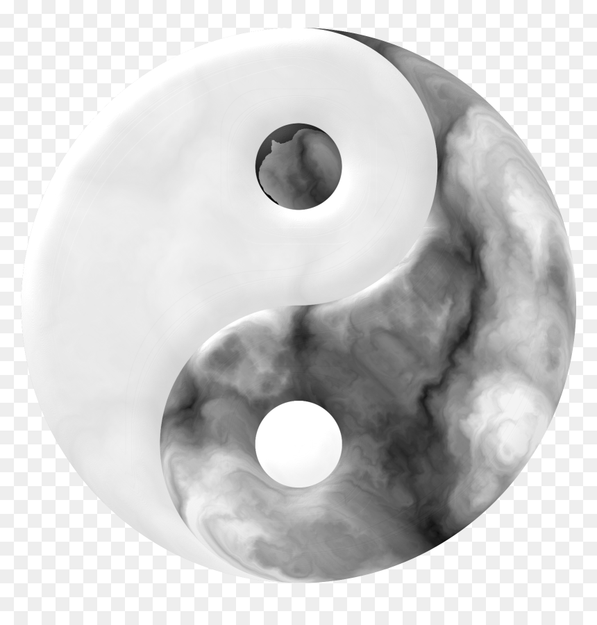 Marbled Yin Yang Clip Arts - Png Transparent Yin Yang Png, Png Download - yin and yang png