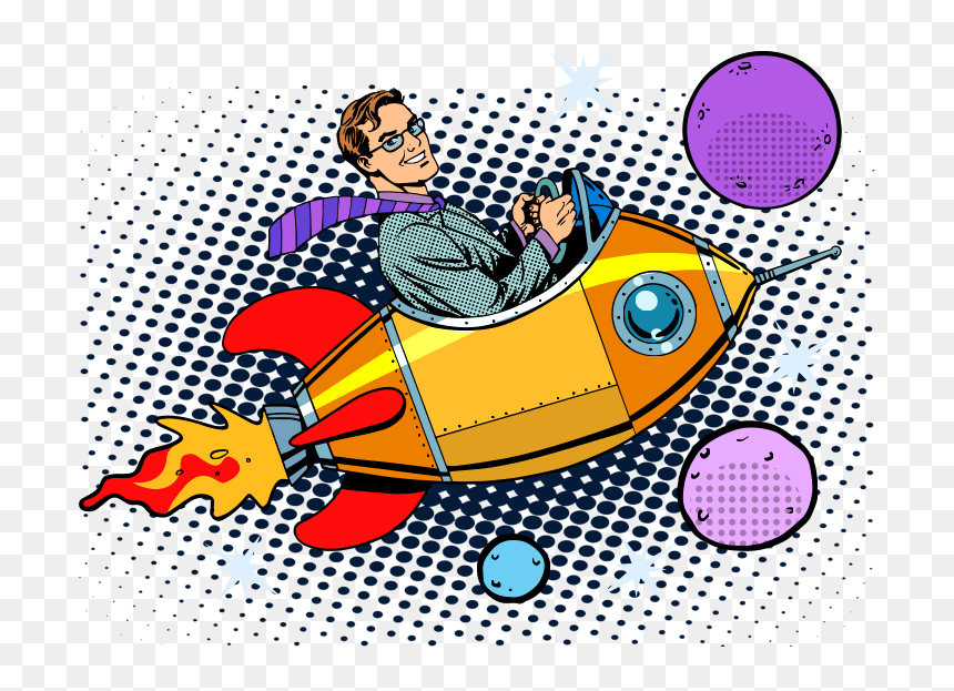 Riding In Rocket Ship Clip Art, HD Png Download - younique logo png