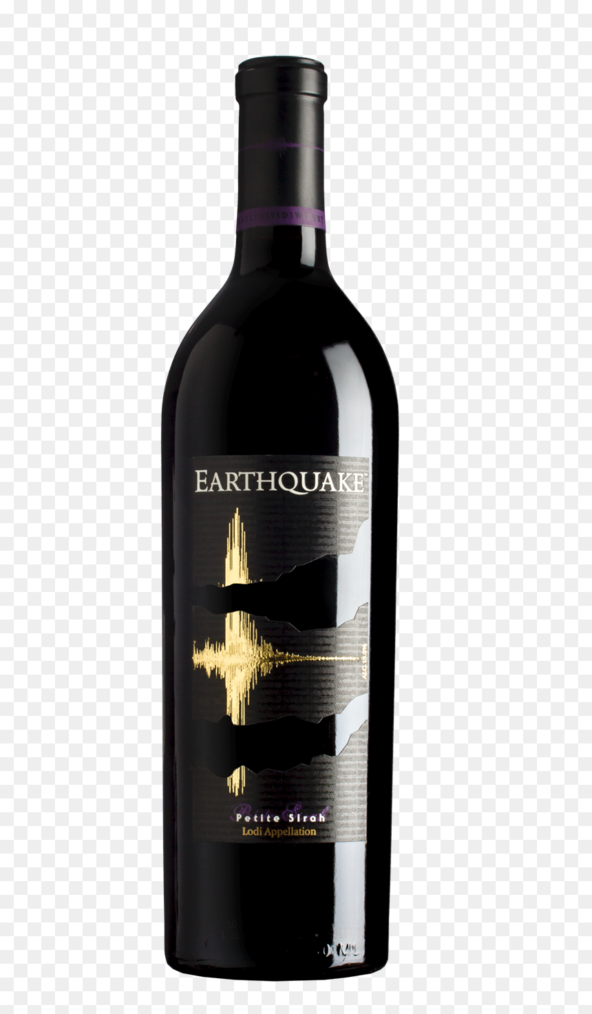 Earthquake - Earthquake Petite Sirah 2016, HD Png Download - red wine png