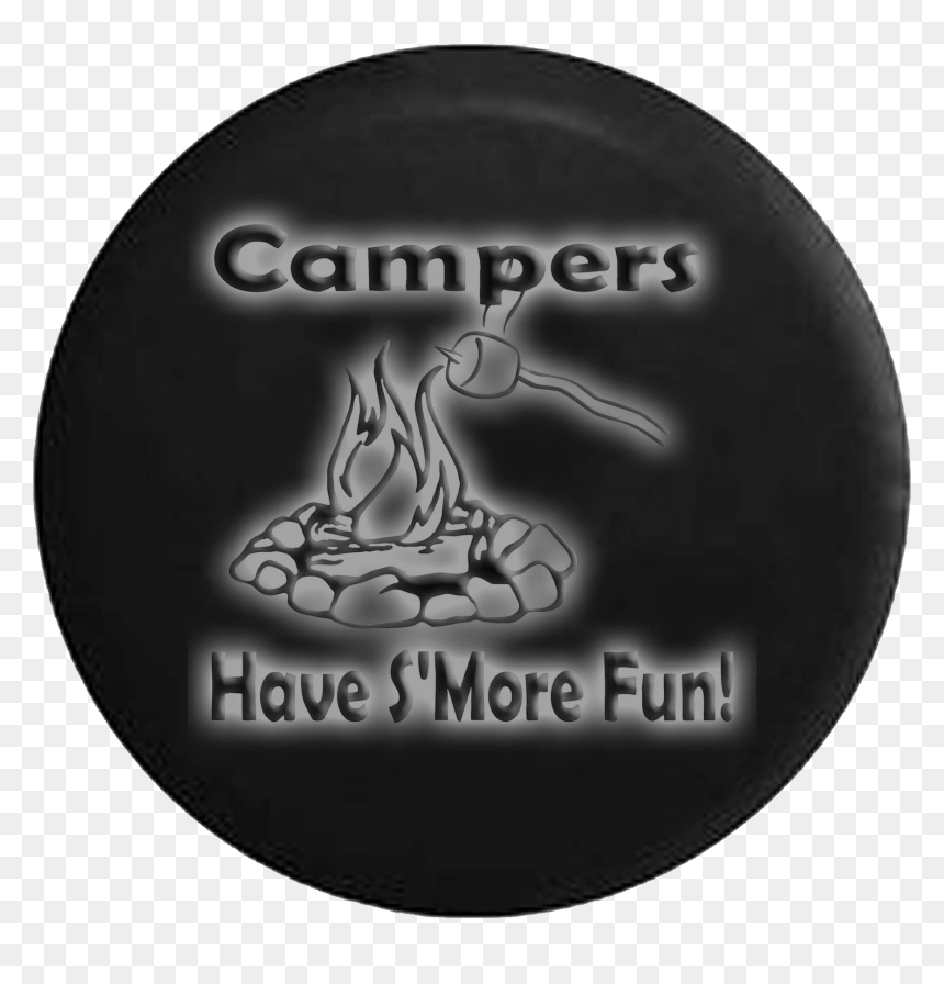 Glowing Campfire Smores Jeep Off Road Rv Camper Spare - Circle, HD Png Download - glowing circle png
