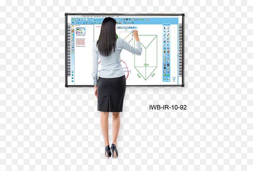 Smart Interactive Whiteboard, HD Png Download - whiteboard png