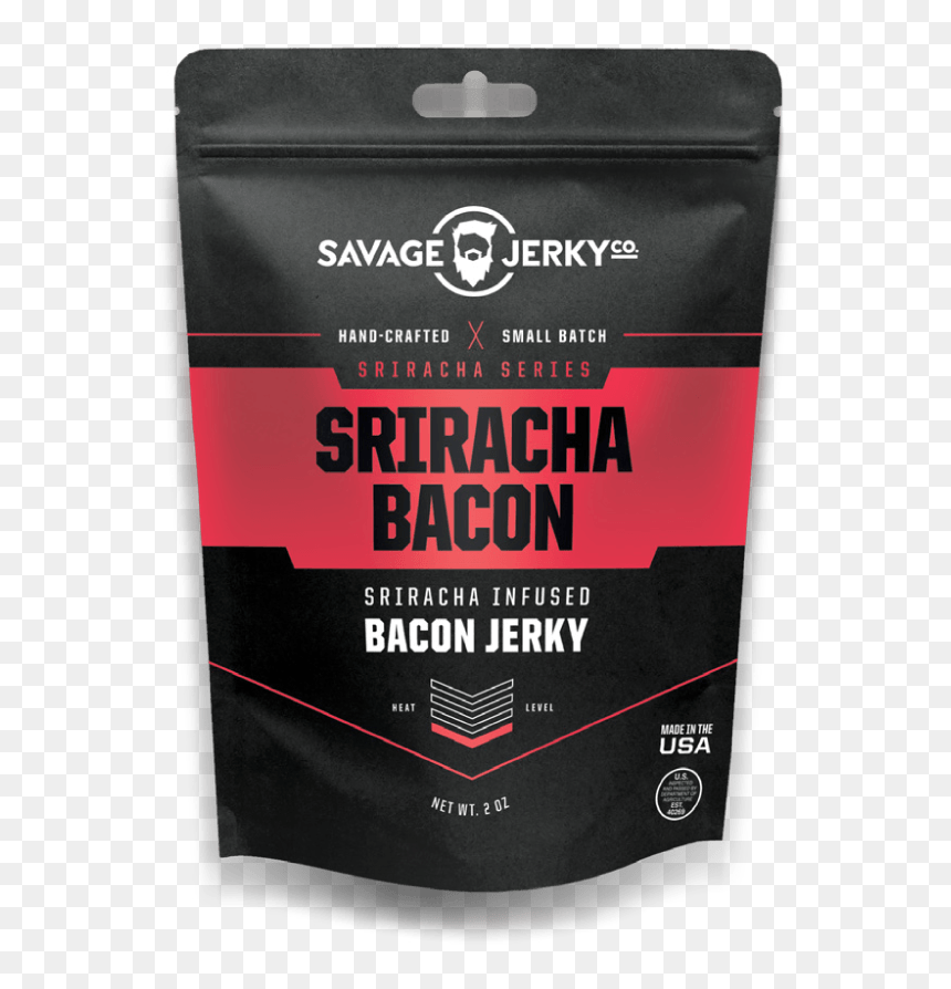 Savage Jerky Sriracha Bacon Jerky - Gift, HD Png Download - sriracha png