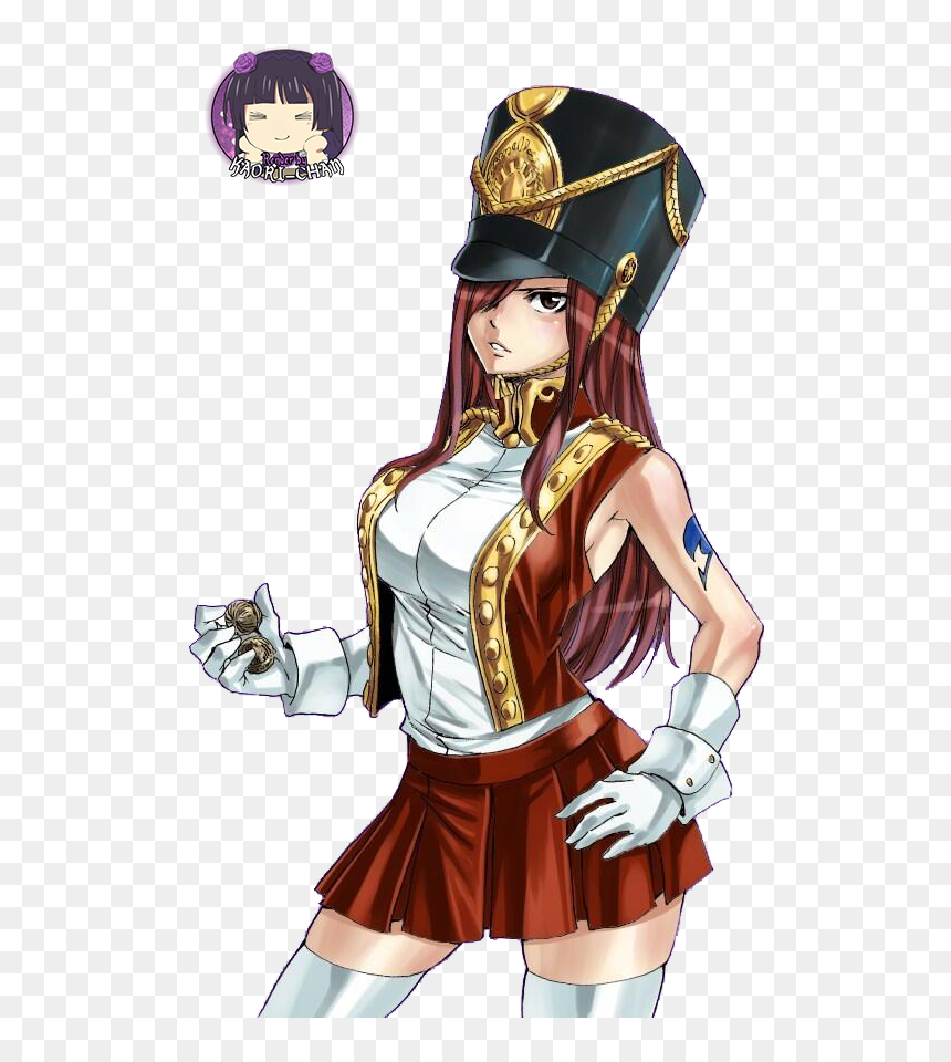 Erza Fairy Tail Twitter, HD Png Download - erza scarlet png