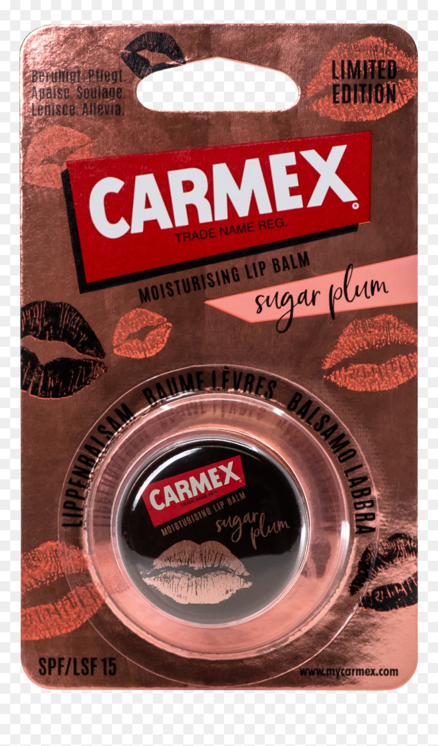 Carmex Lip Balm Pot, HD Png Download - gold lips png