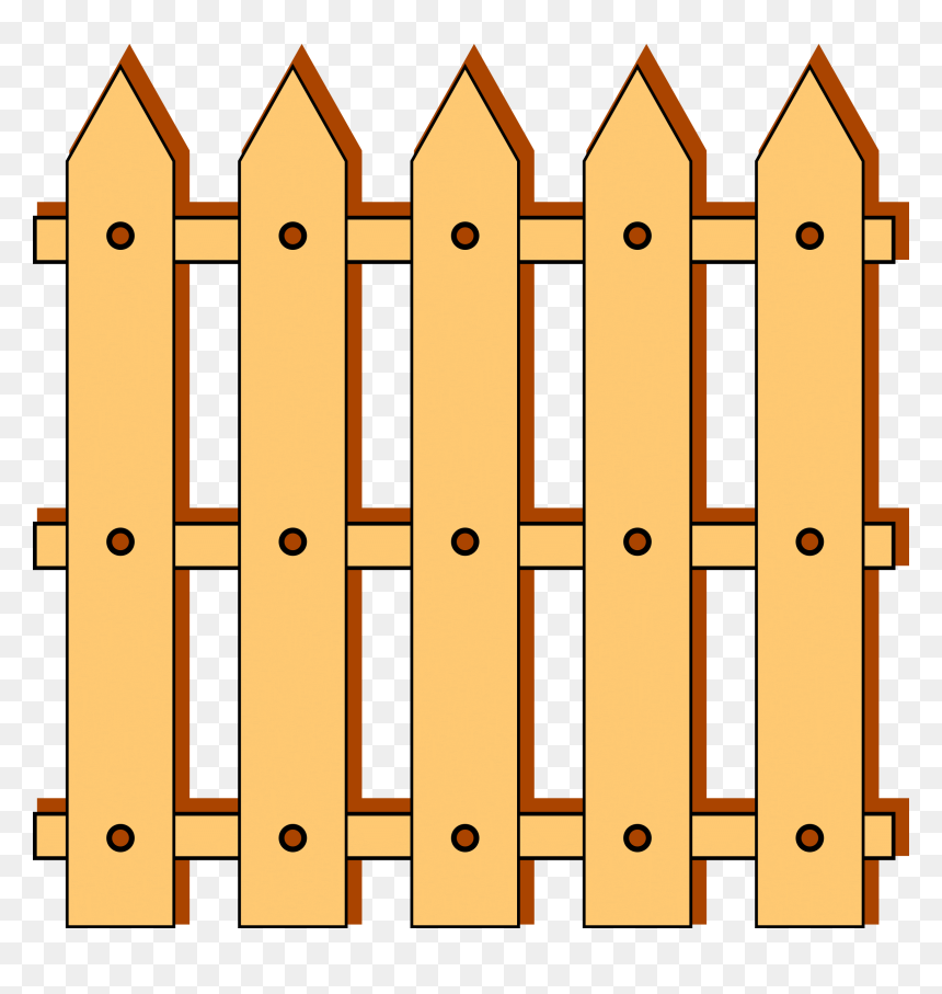 Download Transparent Png - Clip Art, Png Download - wooden fence png