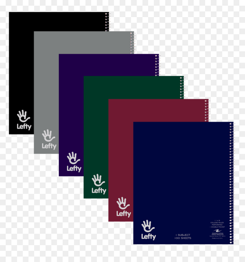 Lefty Notebook 1sub 1pkt 11"x9 - Graphic Design, HD Png Download - composition notebook png