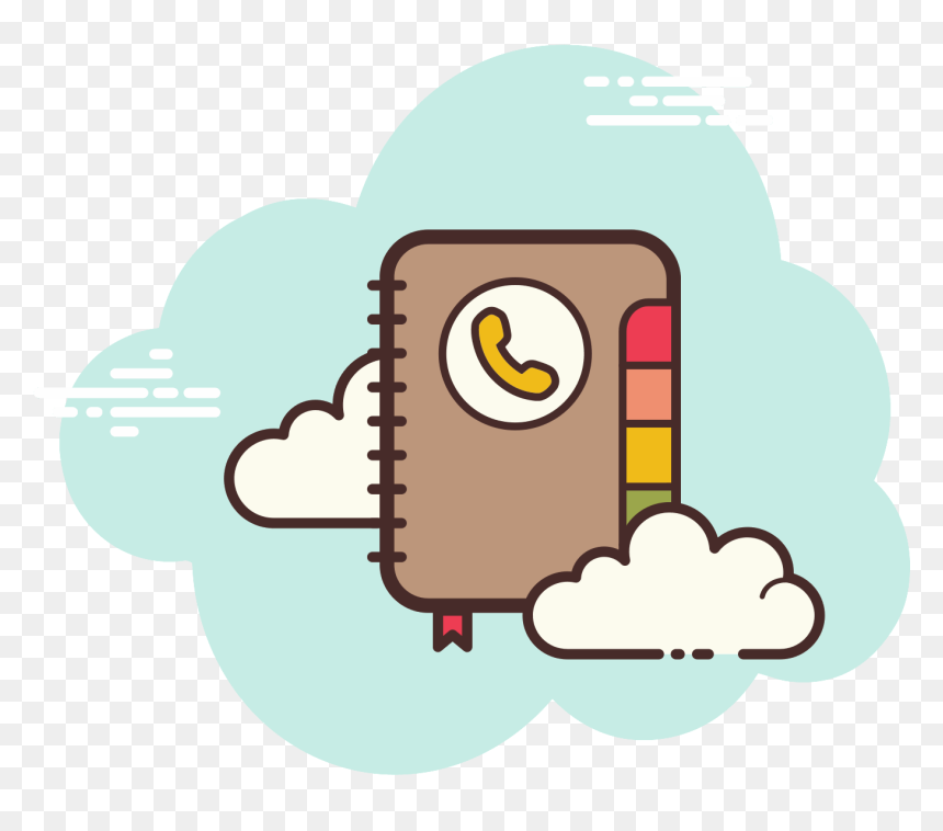 Phone Book Icon Free Download Png And - Clip Art, Transparent Png - cartoon book png