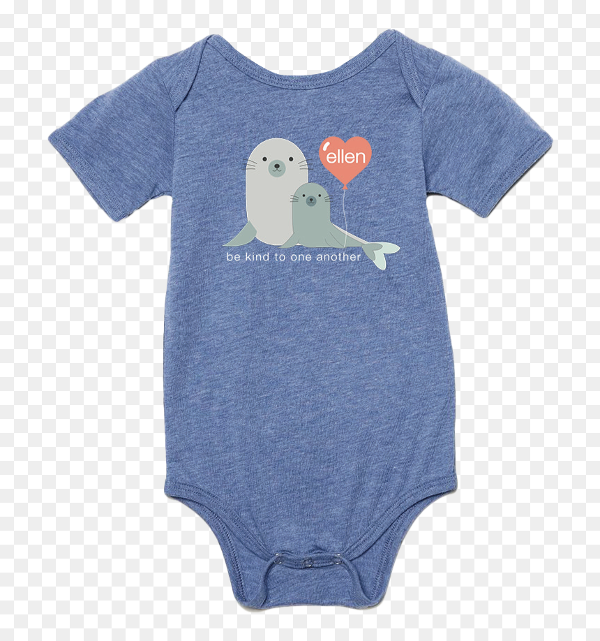 Ellen Show Seal Baby Onesie , Png Download - Barn Owl, Transparent Png - baby onesie png