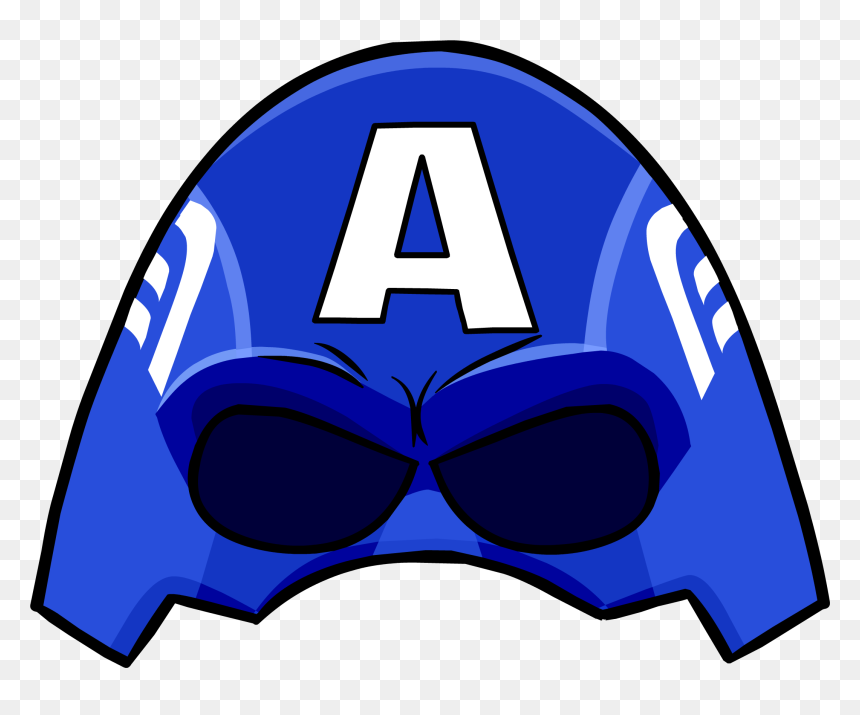 Official Club Penguin Online Wiki - Capitan America Club Penguin, HD Png Download - batman cowl png