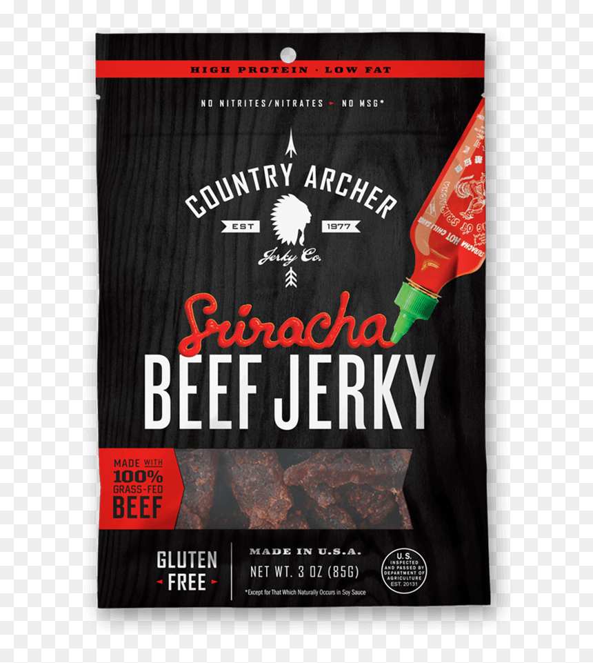 Country Archer Sriracha Beef Jerky , Png Download - Poster, Transparent Png - sriracha png