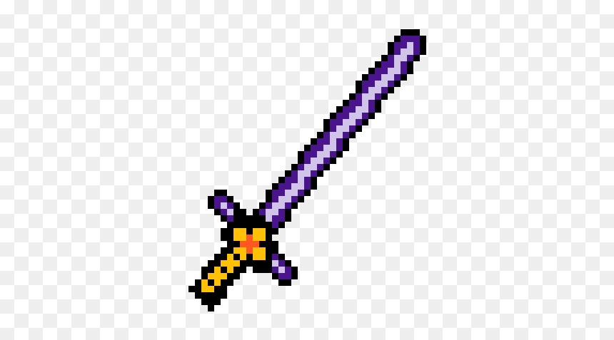Purple Lightsaber Pixel Art, HD Png Download - purple lightsaber png