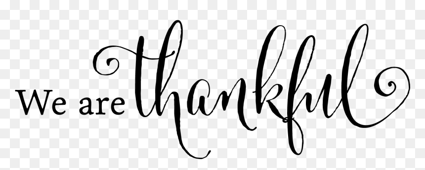 Transparent Thankful Png - Calligraphy, Png Download - thankful png