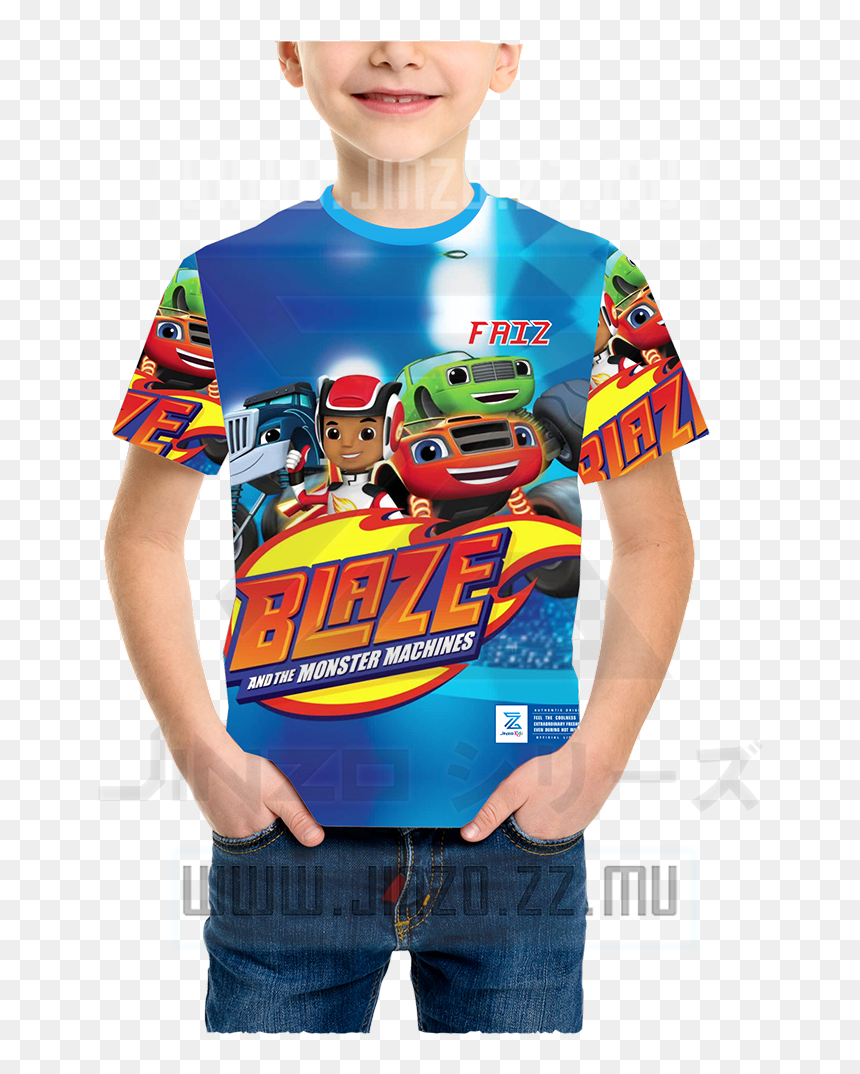 Katalog Jinzo Kids Blaze 1 Kaos Anak Blaze Monster, HD Png Download - blaze and the monster machines png