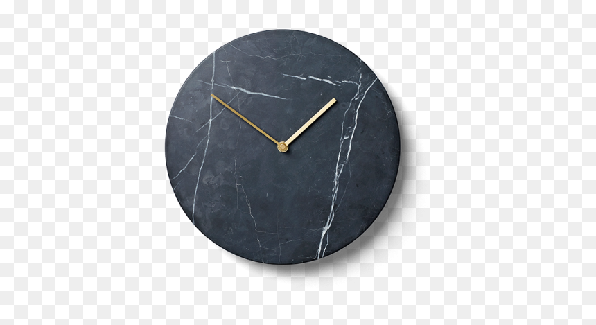 Marble Wall Clock Png, Transparent Png - clock hand png