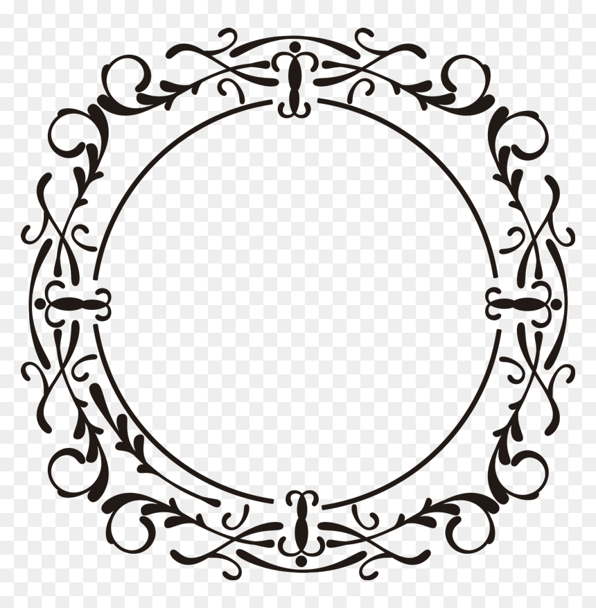 Vintage Mirror Frame Sticker - Figuras Geometricas Para Armar Esfera, HD Png Download - mirror frame png