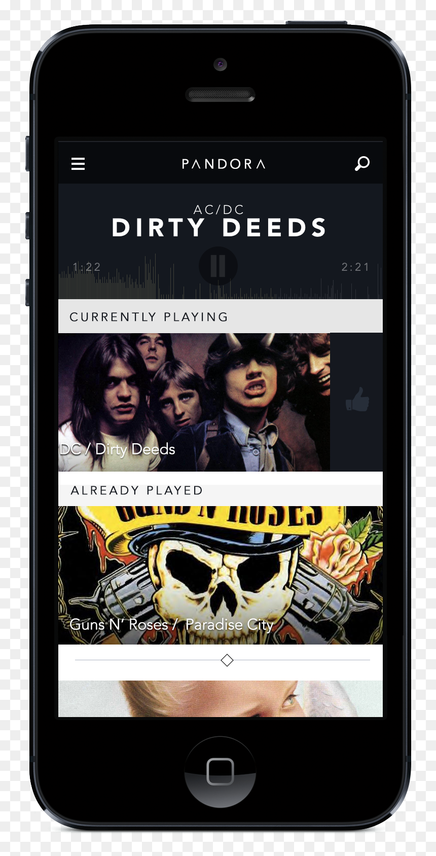 6 Pandora Mobile Home - Guns N Roses, HD Png Download - pandora png