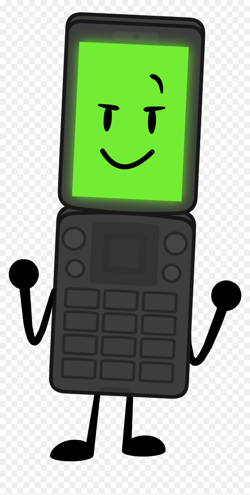 The Bfc Wiki - Cartoon, HD Png Download - flip phone png