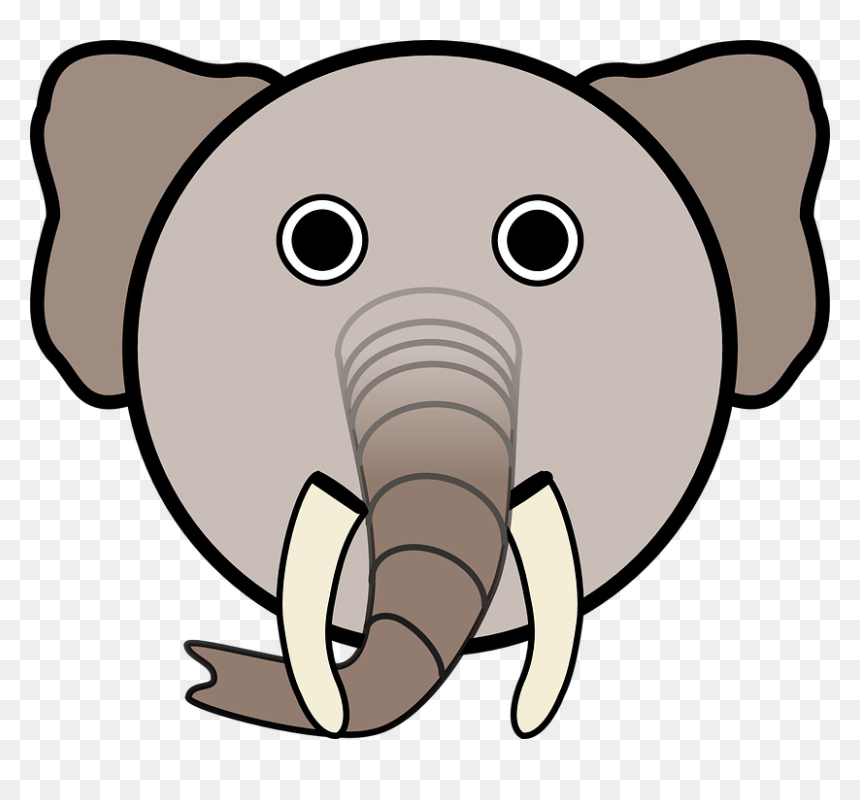 Face Mask Of Elephant, HD Png Download - elephant head png