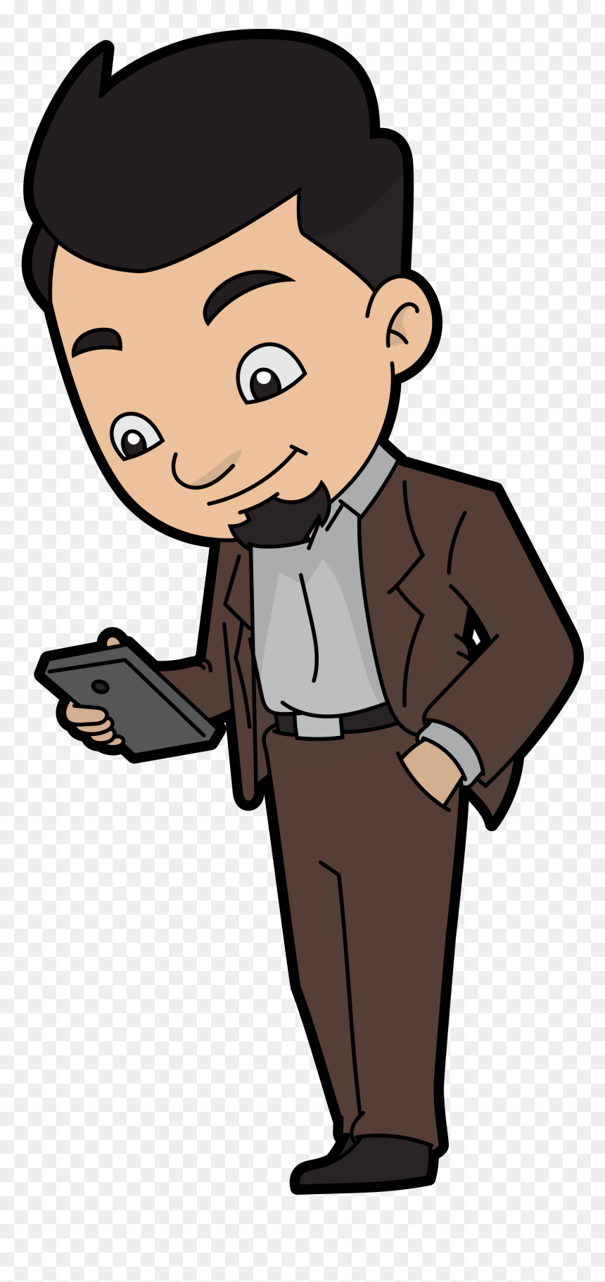 White Collar Jobs Cartoon, HD Png Download - text message png