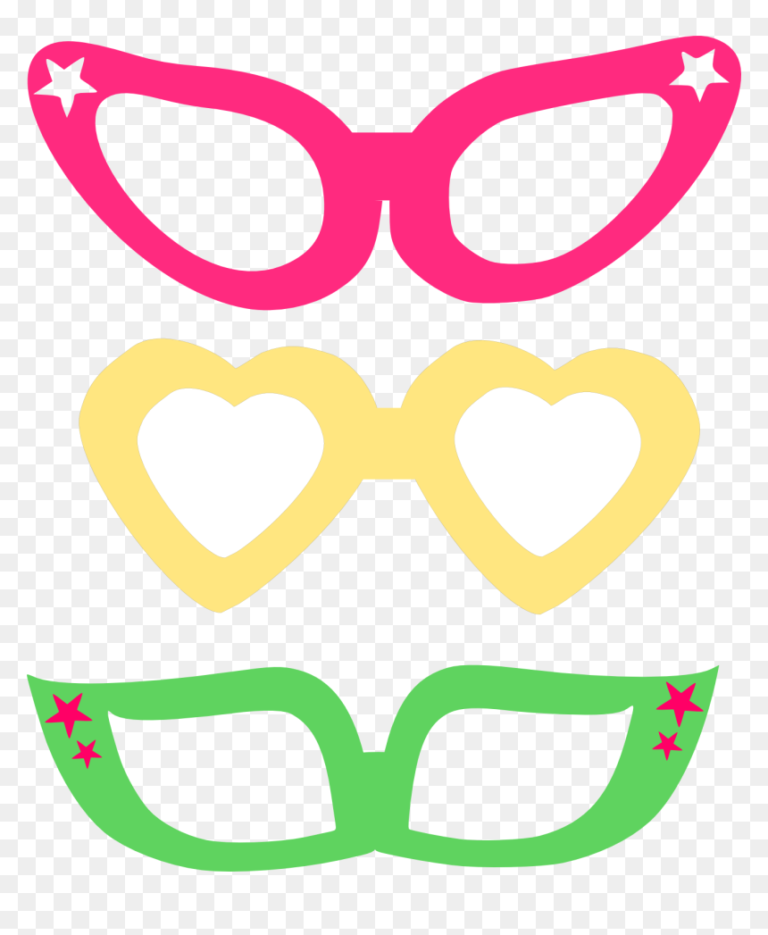 Accessoire Photobooth À Imprimer Clipart , Png Download - Lunettes Photobooth À Imprimer, Transparent Png - photobooth hearts png