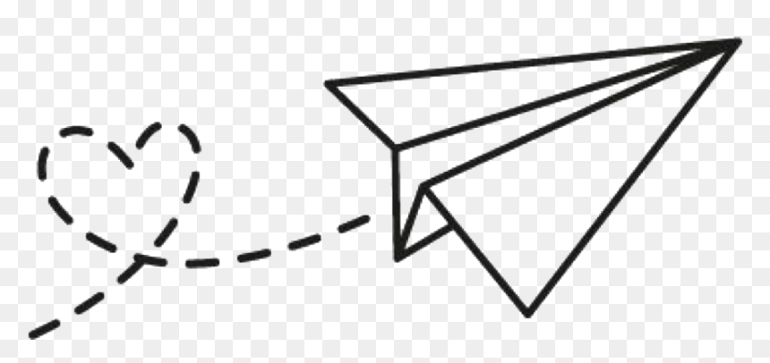 Plane Clipart Love - Aesthetic Paper Airplane Gif, HD Png Download - triangle png tumblr