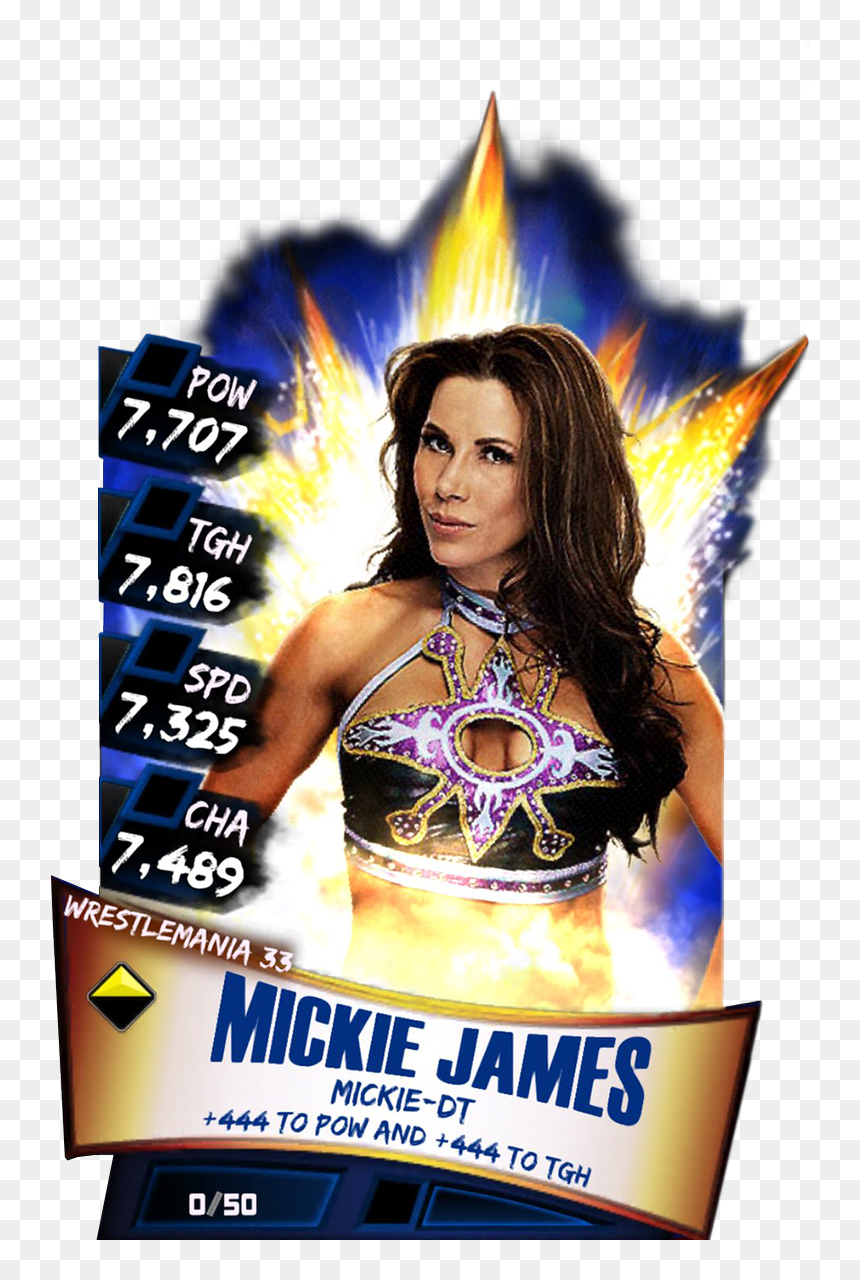 Wwe Supercard Wrestlemania 33 Cards, HD Png Download - mickie james png