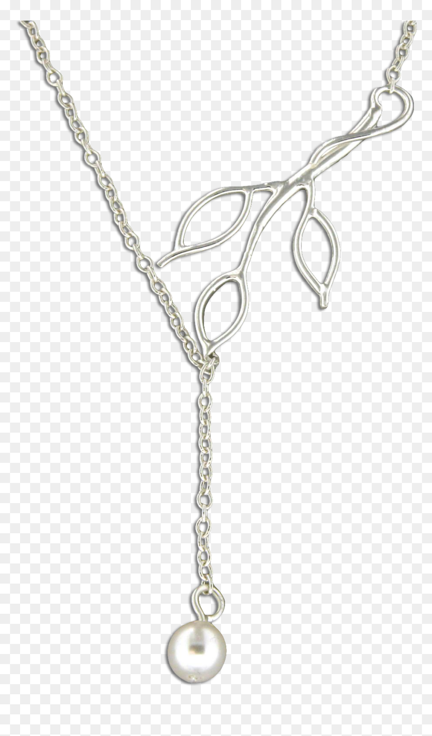 Hanging Branch With Pearl - Chain, HD Png Download - pearl border png