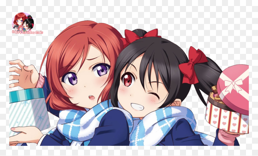 Transparent Nico Yazawa Png - Maki X Nico Render, Png Download - nico yazawa png