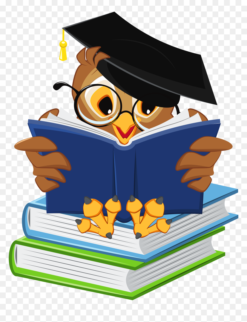 Ceremony Owl School Square Picture Cap Graduation Clipart - Clipart School Book, HD Png Download - graduation clipart png
