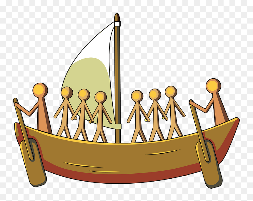 Aboriginal Painting Of The Sailing Boat Clipart, HD Png Download - boat clipart png