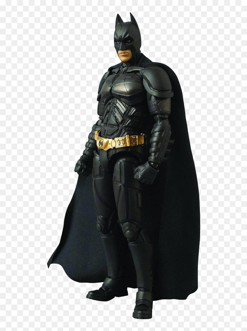 The Dark Knight Png Graphic Black And White Download - Mafex Justice League Batman, Transparent Png - batman dark knight logo png