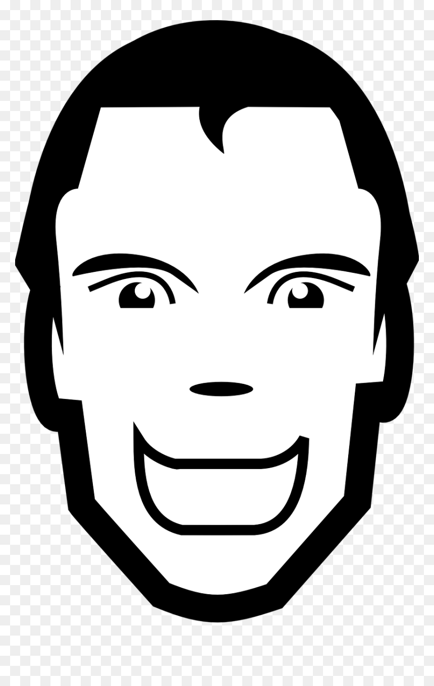 وجه رجل Png, Transparent Png - laughing man png